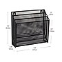 Mind Reader 3-Pocket Metal Mesh Mountable Wall File, Letter Size, Black (WAFIST3-BLK)~#|#~6F6F4078-E04E-4592-9D1D3CEFA928DAED_sc7