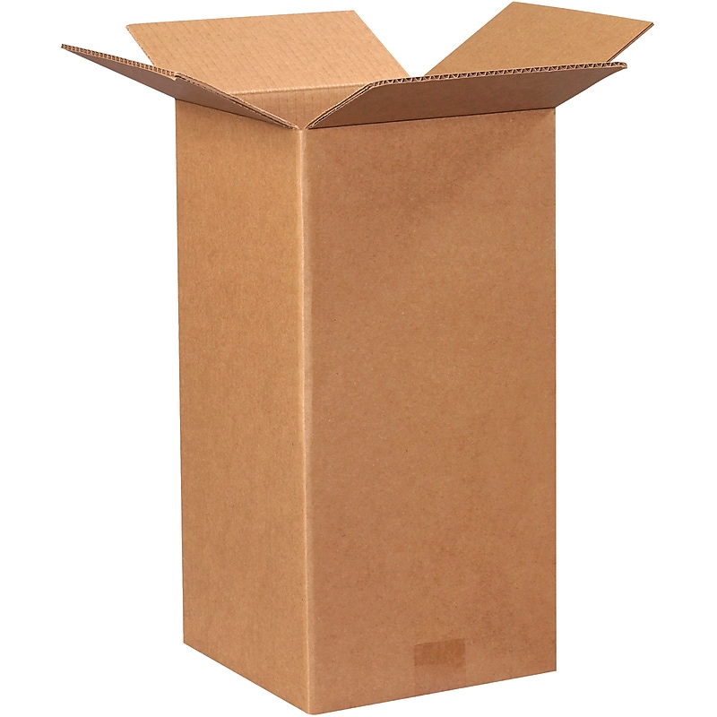 9" x 9" x 18" Shipping Boxes, 32 ECT, Brown, 25/Bundle (9918) image 1