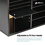 AdirOffice 500 Series 12-Compartment Literature Organizer, 20" x 11.8", Black (500-12-BLK)~#|#~6F80C68F-5DDD-4CA5-A44D25EC672FECFE_sc7
