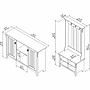 Bush Furniture Salinas Entryway Storage Set with Hall Tree, Shoe Bench and Accent Cabinet, Cape Cod Gray (SAL008CG)~#|#~6F83E8D1-81F9-44C8-9F6368353196B244_sc7