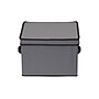 Household Essentials Large Stackable Folding Fabric Dinner Plate Storage Box, 8.5" x 12"x 12", 21.2 Qt., Gray (52536-1)~#|#~6F845D84-6DEE-4057-B00BAD29CB5A5C59_sc7