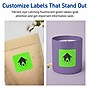 Avery Laser/Inkjet Multipurpose Square Labels, 2-1/8" x 2-1/8", Neon Green, 120/Pack (94105)~#|#~6F869AB3-AFCE-4FAF-A472F11B9C161EDA_sc7