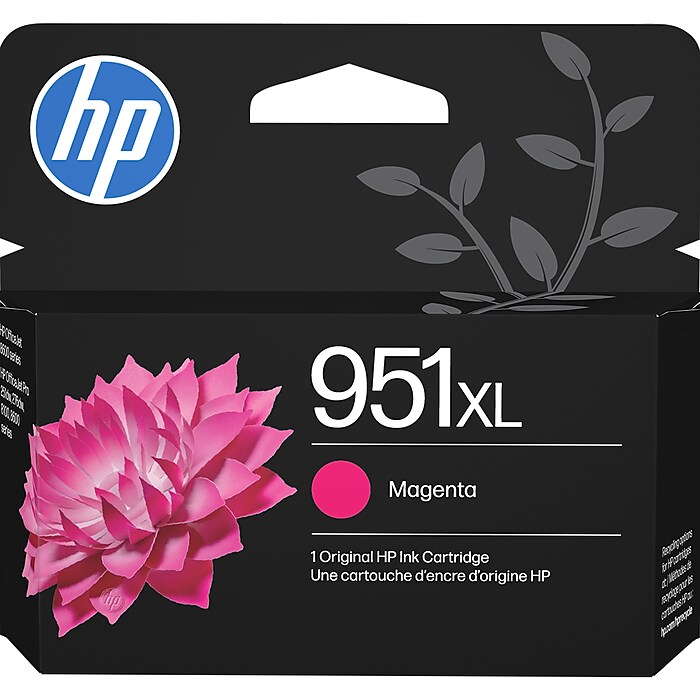 HP 951XL Magenta High Yield Ink Cartridge, Prints Up to 1,500