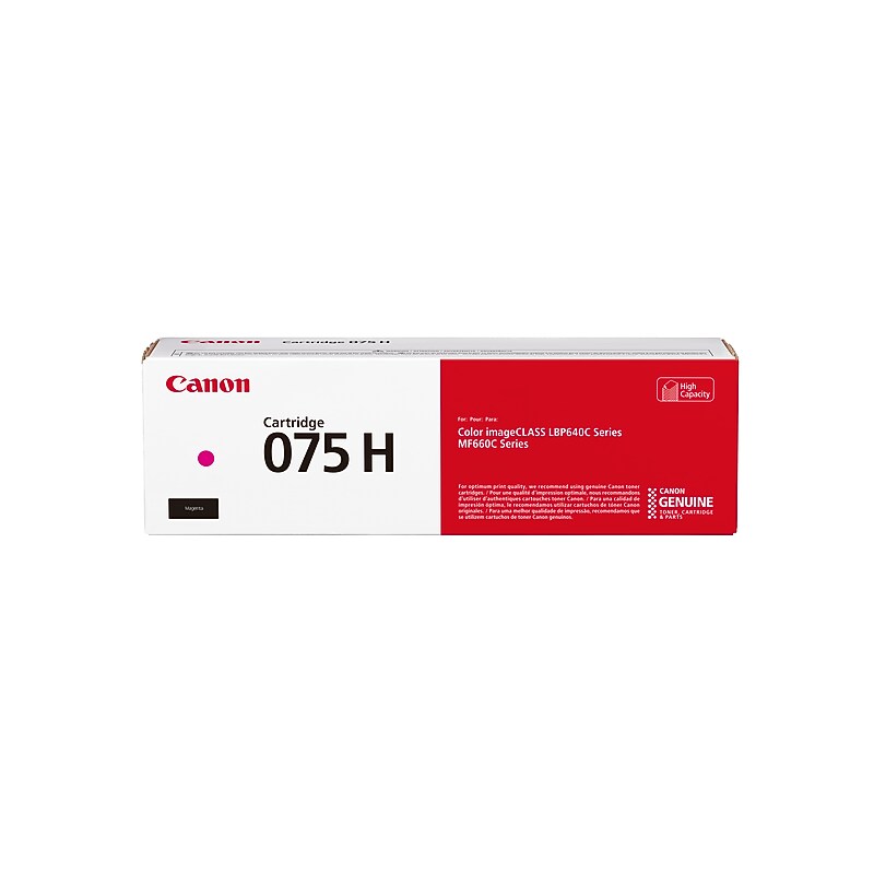 Canon 075 Magenta Toner Cartridge, Prints Up to 2,500 Pages (6367C001) image 1