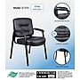 Boss Office Products LeatherPlus Guest Chair, Black (B7509)~#|#~6F90D53B-92D0-4009-AF80B8C2DCAD210B_sc7