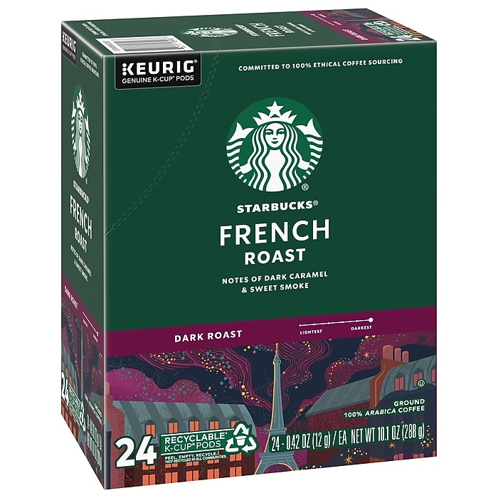 Starbucks French Roast Coffee Keurig® K-Cup® Pods, Dark Roast, 24