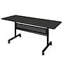 Regency Kobe 60"W x 30"D Foldable Training Room Table, Laminate, With Wheels, Ash Grey (MKFTM6030AG)~#|#~6F932162-9427-431C-8D5E6466847CD41F_sc7