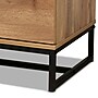 Baxton Studio Franklin 39"H Chest, 5-Drawers, Oak/Black (180-13827-HiT)~#|#~6F94FAAB-C96F-461B-A3B0BFCBA556CC59_sc7