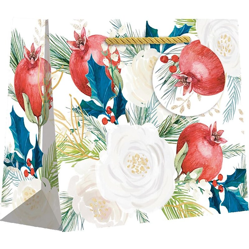 JAM Paper Small Christmas Arrangement Gift Bags, Multicolored, 120/Pack (526BXST5521) image 1