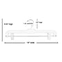 Nahanco 14" Plastic Pant Hanger, White, 100/Carton (RBK1605)~#|#~6FA5819C-7C0E-4542-A8BAA8957B28D16B_sc7