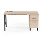 Union & Scale™ Essentials 60"W Single Pedestal Desk, Natural (UN60419)~#|#~6FA7CBBC-8FB5-4189-846D3AA03DBD2CEE_sc7