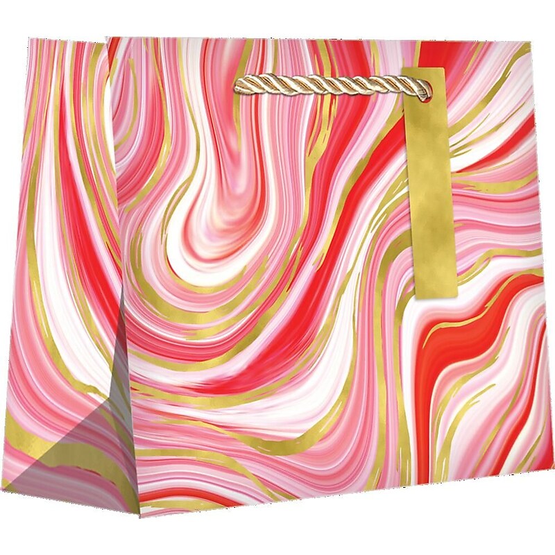 JAM Paper Marbleized Red Medium Gift Bags, 120/pack (526BXMT6291) image 1