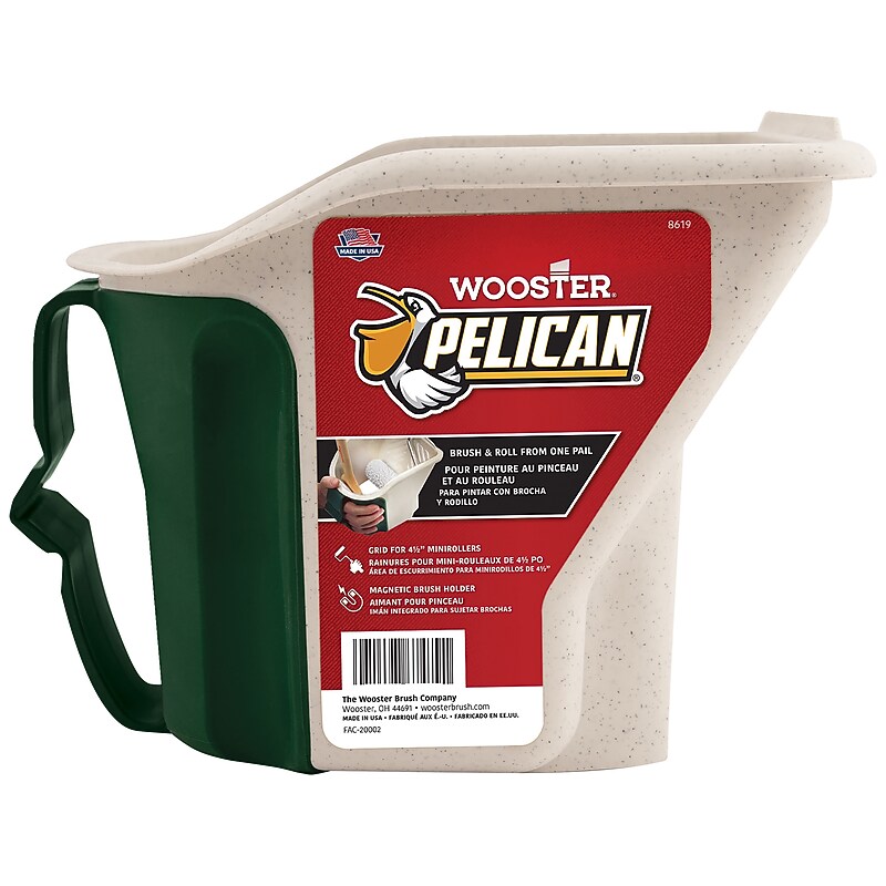 Wooster Brush Pelican Paint Pail, Beige/Green, 6/Pack (0086190000) image 1