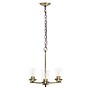 Lalia Home 3-Light 15" Classic Clear Glass and Metal Hanging LED Pendant Chandelier, Antique Brass (LHP-3012-AB)~#|#~6FAEAAA0-F168-4CEF-A0D01AA1683D65A2_sc7