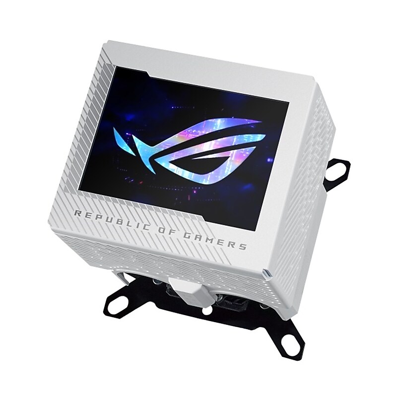 Asus ROG RYUJIN 120mm Fluid Shield Bearing Liquid Cooling Systems with RGB Lighting (ROG RYUJIN III WB WHT) image 1