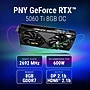 PNY NVIDIA GeForce RTX 5060 Ti OC Dual Fan PCIe 5.0 8GB GDDR7 Gaming Graphics Card, 2407 MHz Core, Black (VCG5060T8DFXPB1-O)~#|#~6FBB2E92-F86F-4442-9B623FB8906D3D7E_sc7