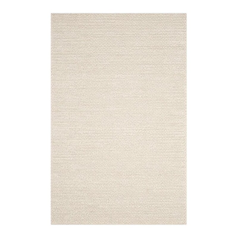 Safavieh Natura Collection 6' x 8' Rectangle Indoor Area Rug, Handmade, Wool, Ivory (NAT620A-68) image 1
