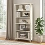 Bush Home Salinas Tall 5 Shelf Bookcase, Antique White (SAB132AW-03)~#|#~6FBE13F8-7B6C-40B4-8BC5EDA0CE2D9055_sc7