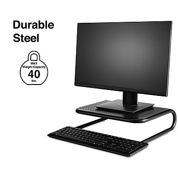 Staples Standard Monitor Stand, Black (35548)