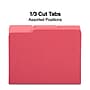 Staples File Folders, 1/3-Cut Tab, Letter Size, Red, 100/Box (ST224519-CC)~#|#~6FC05A0A-B818-46A3-B8939164F0DD7ED9_sc7