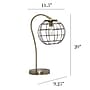 Lalia Home Studio Loft Arched Metal Cage 20" LED Table Lamp, Antique Brass (LHT-5061-AB)~#|#~6FC08105-A1F7-42E5-93FF3B700CCC12A6_sc7