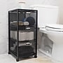 Mind Reader 3-Drawer Multipurpose Cart with Wheels, Metal, Black (3TWHEEL-BLK)~#|#~6FC32500-C1D6-4AE6-81A4549F55751ADB_sc7