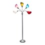Simple Designs Medusa 67" Silver Floor Lamp with Cone Shades, Multicolored (LF2006-SDM)~#|#~6FC5446A-410F-44C7-BF62F4F5308A5A55_sc7