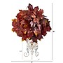 Nearly Natural 20" Autumn Maple Leaf Artificial Plant in Metal Planter (P1545-BG)~#|#~6FCB22A2-FE42-4F7E-A218EC27F341AE43_sc7