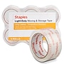 Staples® Lightweight Moving & Storage Packing Tape, 1.88" x 54.6 yds., Clear, 6/Pack (ST61006/52207)~#|#~6FCC29DF-7E94-4D97-A6C522819879743A_sc7
