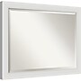 Amanti Art Flair Soft White Narrow Frame Wall Mirror, 26" x 32" (A42674960928)~#|#~6FCCF5C9-4BA7-4145-B563F9B8D7E010D0_sc7