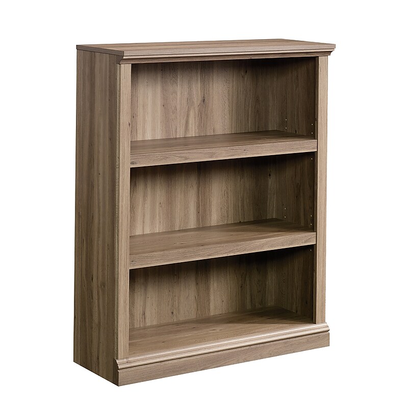Sauder Select 44"H 3-Shelf Bookcase, Salt Oak (420176) image 1