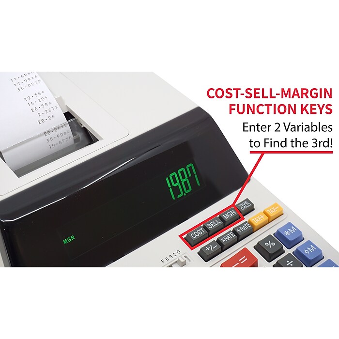 Calculator Large Sharp EL-M711GGY Desktop Calculator – 10-Digit Display ...