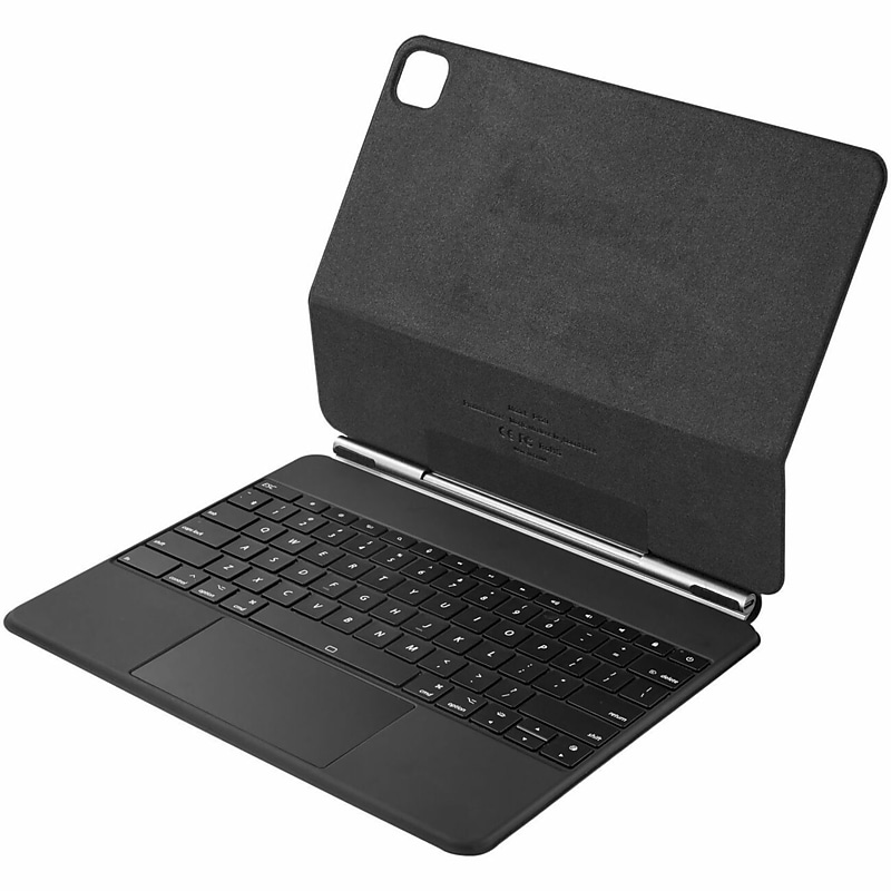 Adesso Aluminum 12.9" to 13" Portable iPad Case With Bluetooth Keyboard And Touchpad for Apple iPad Pro, Black (WKB-7060) image 1