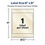 Avery Pearlized Ivory Square Multipurpose Labels, 8" x 8", Ivory, 50/Box (94108)~#|#~6FD4A80B-D596-4511-B2FC180F26D4EF83_sc7