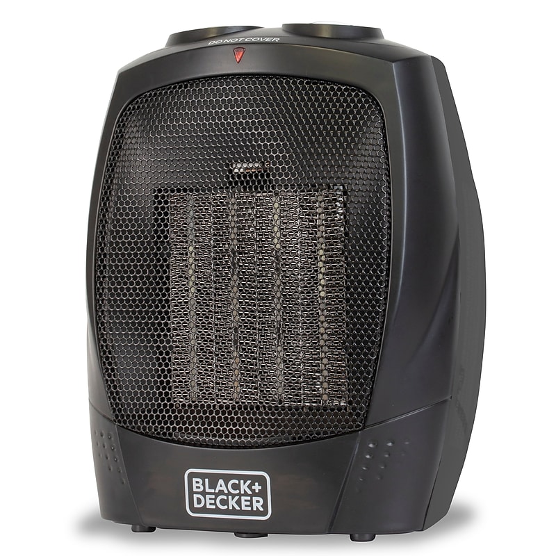 Black & Decker 1500-Watt Portable Ceramic Electric Heater, Black (BHDC201) image 1