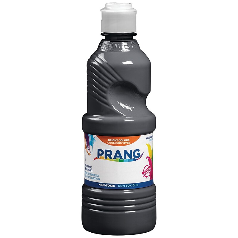 Prang Ready-to-Use Washable Tempera Paint, Black, 16 oz. (21608) image 1