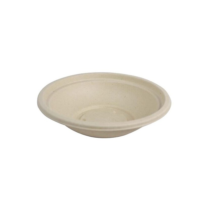 World Centric Fiber Bowls, 16 oz, Natural, Paper, 500/Carton (BOSC16LFS) image 1