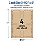 Avery Integrated Cards, 3.5" x 5", Matte Kraft Brown, 100/Pack (95342)~#|#~6FE313DF-7255-4A76-B5DFC1F3A9EAFDAC_sc7