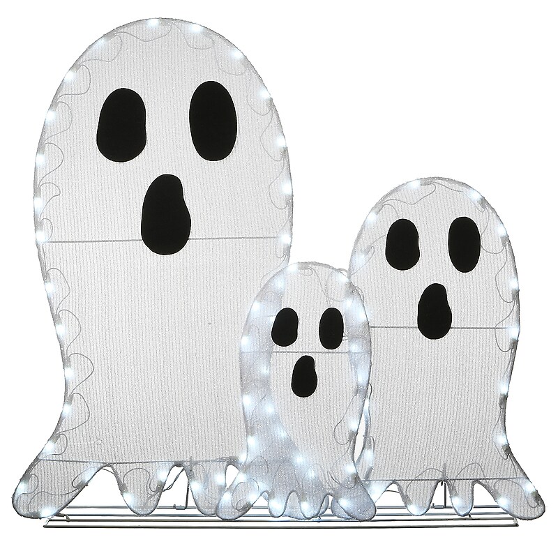 National Tree Company 36" Pre-Lit Ghost Trio (DF-21070011L) image 1