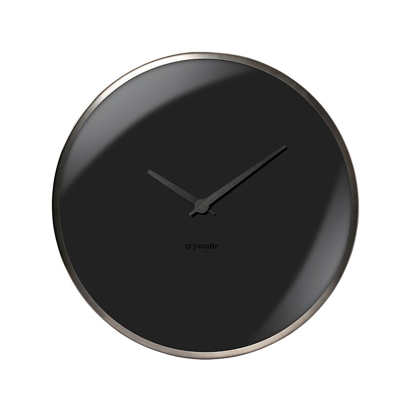 Gry Mattr Dome Wall Clock, Metal, 15.75" (GMCC854) image 1