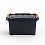 Iris 22 Quart Heavy Duty Store-It-All Plastic Latching Storage Tote, Black (500214)~#|#~6FED7236-A240-4396-97E437BCA0A63F74_sc7