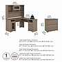 Bush Furniture Cabot 60"W L Shaped Computer Desk with Hutch and Lateral File Cabinet, Ash Gray (CAB005AG)~#|#~6FEDE126-AA0F-4550-802CA8D975F6611D_sc7