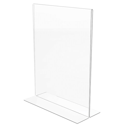Staples® Sign Holder, 8.5" x 11", Clear Plastic, 12/Pack (28180) Staples