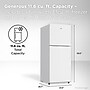 TCL Adjustable Shelves Refrigerator with Freezer, 11.6 Cu. Ft., White (TRT12T4AW)~#|#~6FF2096B-DA83-4403-B5D02F09C9905546_sc7