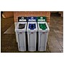 Rubbermaid Slim Jim Single-Stream Recycling Station, 23 Gallon, Gray/Black (2185053)~#|#~6FF4BF6F-1B24-46C5-9E07C8B168A1B599_sc7