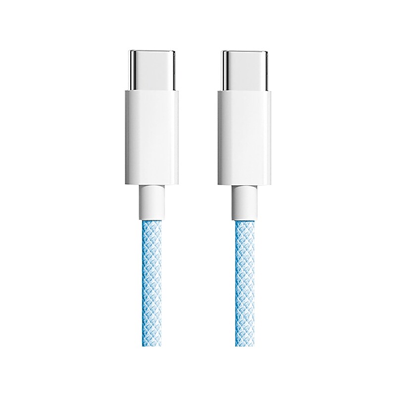3D Luxe Cool Cables USB Type-C to USB Type-C Charging Cable, 3 ft., Blue (CC-BLUE) image 1