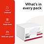 Staples Index Cards, 3" x 5", Blank, White, 500 Pack – Unruled Cards for Flashcards, Notes & Organization~#|#~6FF99246-F6BB-4002-A57D3A05B207B731_sc7