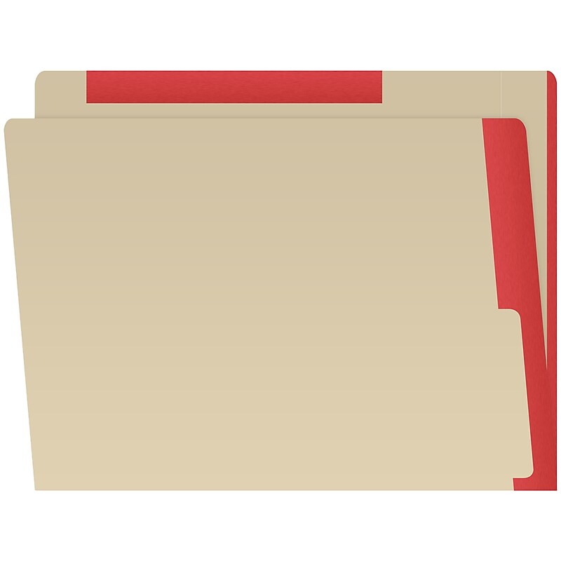 Medical Arts Press Heavy-Duty End Tab File Folder, Straight Cut, Letter-Size, Manila, 50/Box (S-09466-RED) image 1