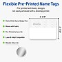 Avery Adhesive Name Tags, Pre-printed Silver Hello Pattern Design~#|#~6FFB22FE-5643-4A04-B73CF6EAEFAA1596_sc7