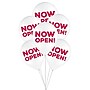 Party City 12" Now Open Latex Balloons, White/Red, 10/Pack (AM60050887-P)~#|#~6FFBDDF4-29A6-4108-AF7EA656FE73F22A_sc7